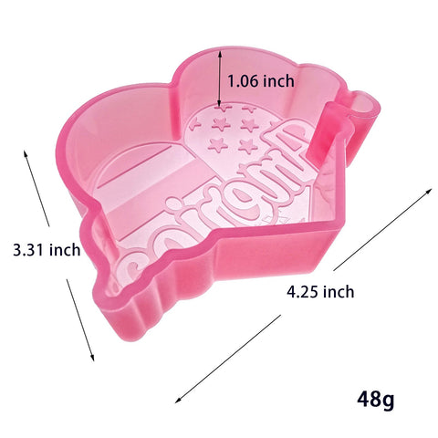 MJ-269 4th of July American Heart for Independence Day Silicone Freshie Mold