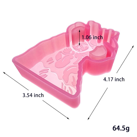 MJ-342 Tilted Chicken Silicone Freshie Mold