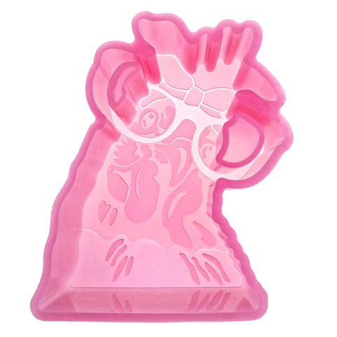 MJ-342 Tilted Chicken Silicone Freshie Mold
