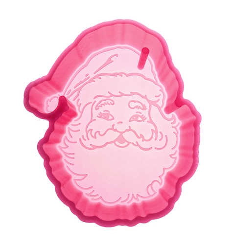 MM-144 Christmas Smile Santa Claus Silicone Freshie Mold