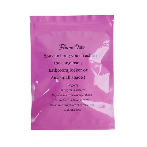 100 pcs Car Freshie Foil Packing Bags – Aluminum Resealable Bags for Scented Freshies