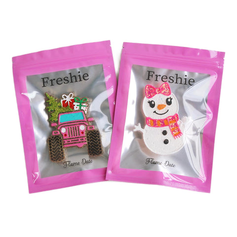 100 pcs Car Freshie Foil Packing Bags – Aluminum Resealable Bags for Scented Freshies