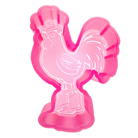 MM-136 Rooster Cowboy Silicone Freshie Mold