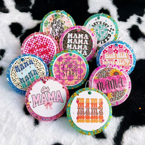 3inch 10pcs MAMA Card Car Freshies--Free Shipping