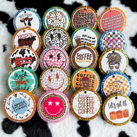 3inch 20pcs Mixed Card Design Car Freshies--Free Shipping