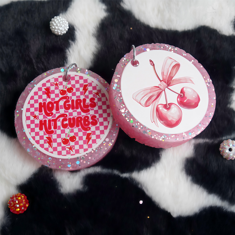 Bow Cherry Set – 3inch Mixed Design Car Freshies (2pcs)| Free Shipping