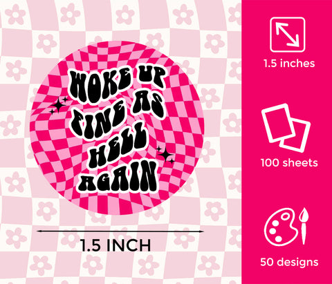 Funny Set 100pcs Car Freshies Cardstock