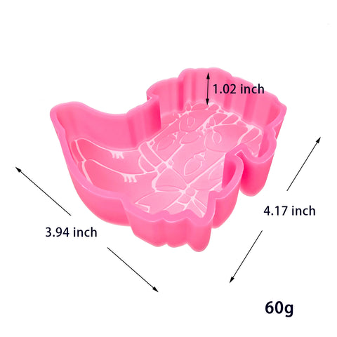 MM-121 Christmas Boots with Lights Silicone Freshie Mold