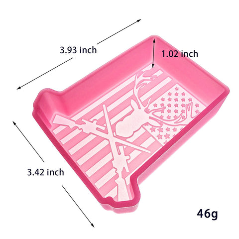 MJ-460 Deer in American Flag Silicone Freshie Mold