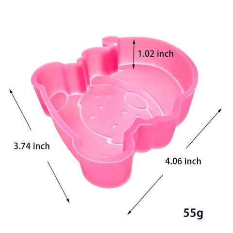 MM-123 Christmas Gnome with Star Silicone Freshie Mold