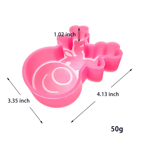MM-124 Christmas Reindeer Silicone Freshie Mold