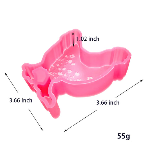 MM-119 Floral Chicken Silicone Freshie Mold