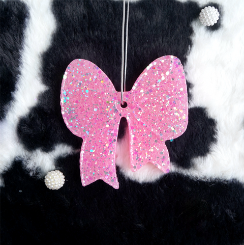 Pink Bow Car Freshie | Pink Bomb Scent| Free Shipping