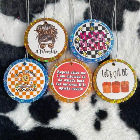 3inch 5pcs Mixed Design Card Car Freshies--Free Shipping
