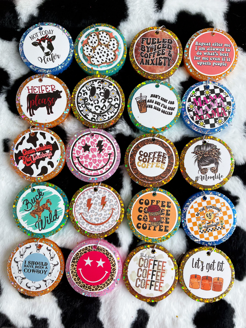 3inch 20pcs Mixed Card Design Car Freshies--Free Shipping