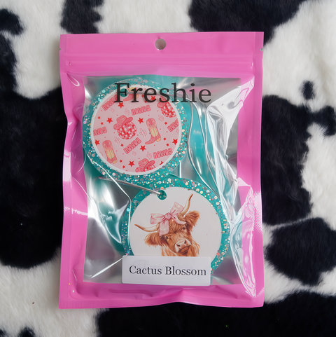 Bow Cow Set – 3inch Mixed Design Car Freshies (2pcs)| Free Shipping