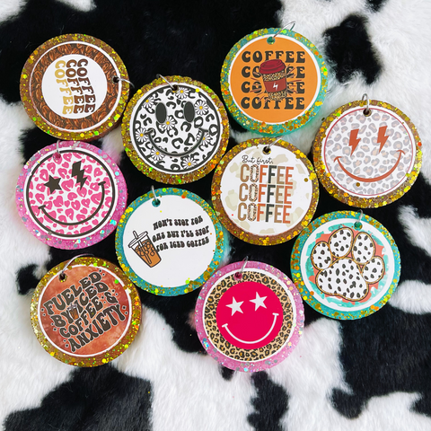 3inch 10pcs Smiley Face Card Car Freshies--Free Shipping