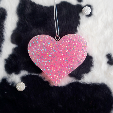 Pink Heart Car Freshie | Pink Seduction Scent| Free Shipping
