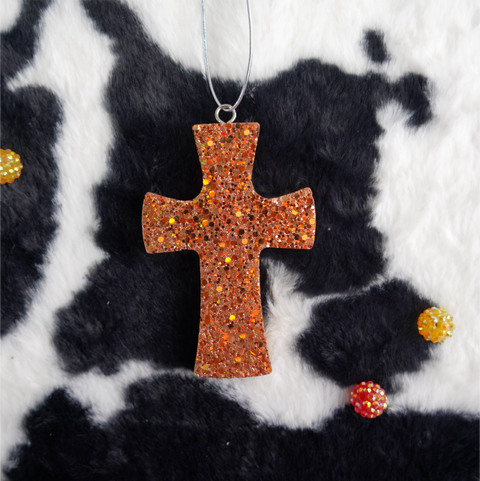 Bronze Cross Car Freshie | New Car Scent| Free Shipping