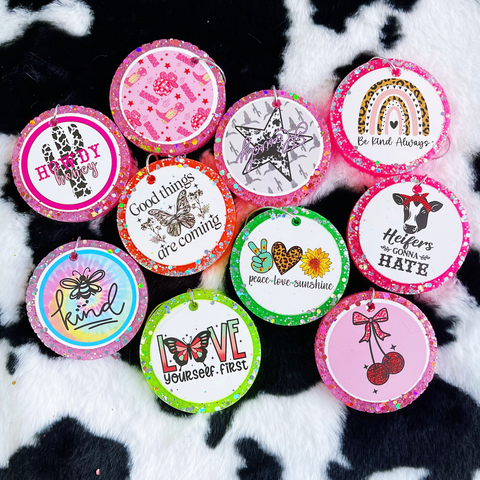 3inch 10pcs Mixed Design Card Car Freshies--Free Shipping