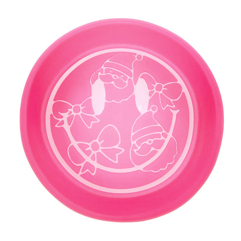 MM-122 Christmas Santa & Bows Smiley Silicone Freshie Mold