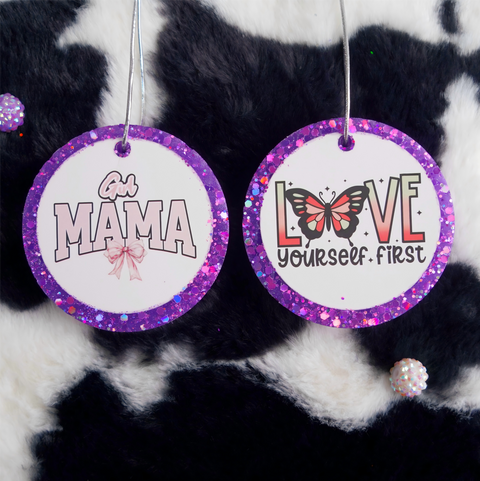 Bow Mama Set – 3inch Mixed Design Car Freshies (2pcs)| Free Shipping