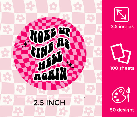 Mixed Variety A Set 100pcs Car Freshies Cardstock