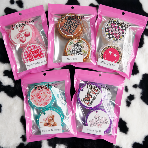 Mixed Set A – 3inch Car Freshies (10pcs, 5 Scents)| Free Shipping