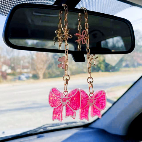 20PCS Pink Bow Charms Set – 10 Styles (2 Each)