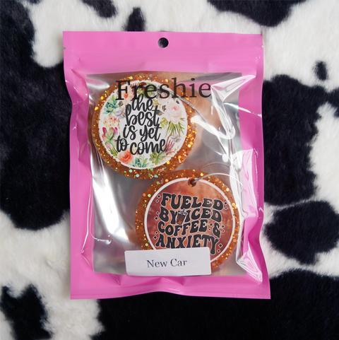 Coffee Set – 3inch Mixed Design Car Freshies (2pcs)| Free Shipping