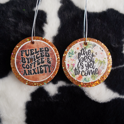 Coffee Set – 3inch Mixed Design Car Freshies (2pcs)| Free Shipping