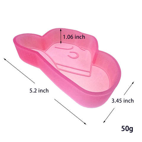 MM-141 Horseshoe Cowboy Hat Silicone Freshie Mold