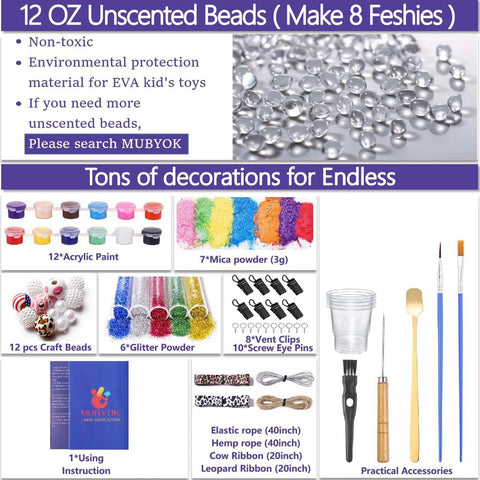 85PCS Car Freshie Starter Kit – Beads, Molds, Paints & Glitter (Makes 8 Freshies)