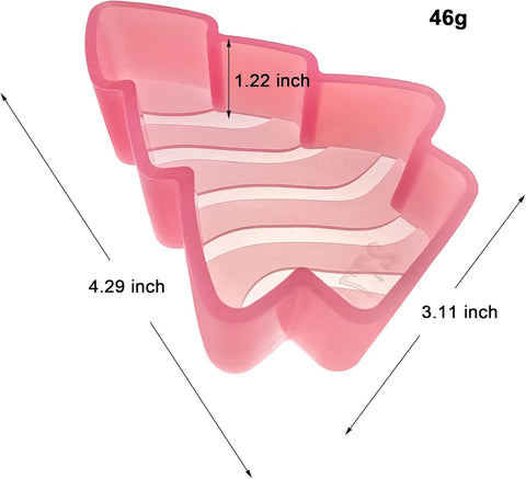 MM-108 Christmas Debbie Snake Cake Tree Silicone Freshie Mold