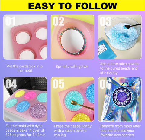 Car Freshie Starter Kit – 1LB Scented Beads, 3" Circle Mold & Cardstock (Makes 9 Freshies)