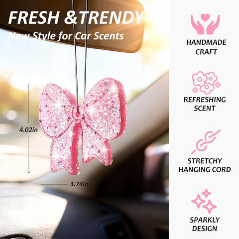 Pink Bow Car Freshie | Pink Bomb Scent| Free Shipping