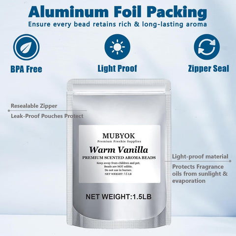 Warm Vanilla Scented Aroma Beads