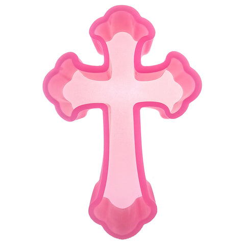 MJ-299 Fancy Cross Silicone Freshie Mold