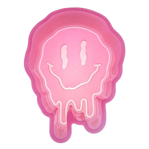MJ- 329 Melting Smiley Silicone Freshie Mold