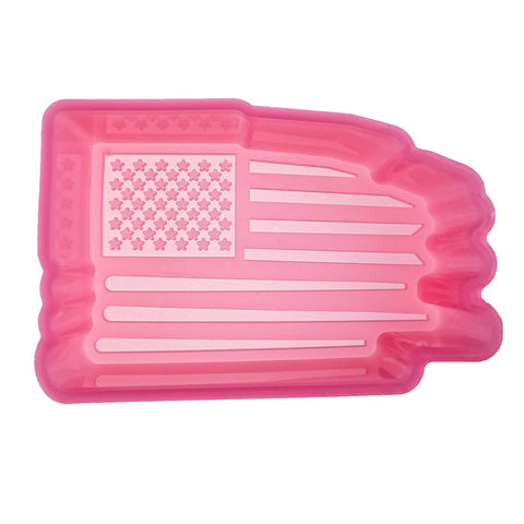 MJ-416 American Flag Independence Day Silicone Freshie Mold