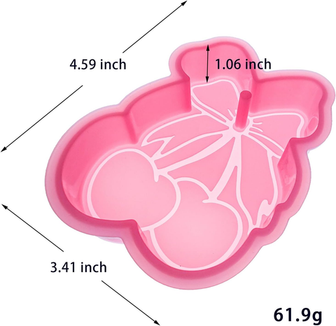 MM-149  Cherry with Bow Silicone Freshie Mold