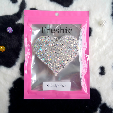 Sparkling Heart Car Freshie | Midnight Ice Scent| Free Shipping