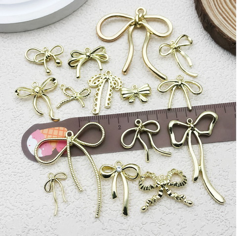 KC Gold Bow Charms Set – 15PCS (15 Styles, 1 Each)
