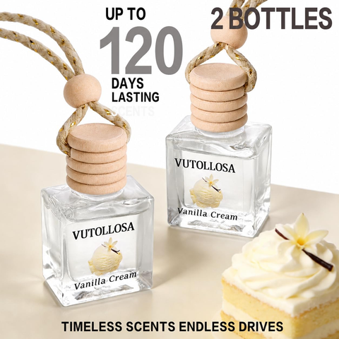 Car Air Freshener Hanging Vanilla Cream 2 Pack
